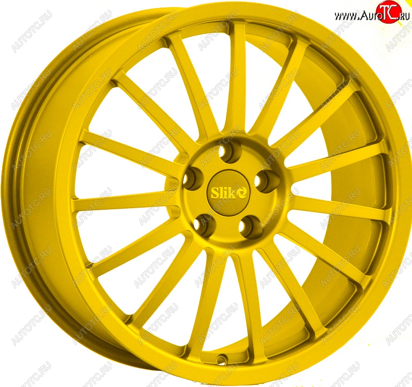 22 299 р. Кованый диск Slik Classic L-808 8.5x18 Ford Explorer U502 дорестайлинг (2010-2016) 5x114.3xDIA63.4xET44.0 (Candy ярко-желтый (Candy YELLOW))