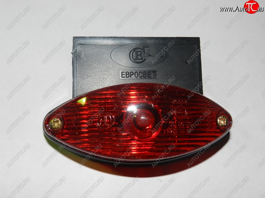 203 р. Фонарь контурный задний Евросвет ГФ 2 (LED и лампа 5 Вт, красный с кронштейном) Hyundai HD-250 (2007-2025) (12В)  с доставкой в г. Вологда