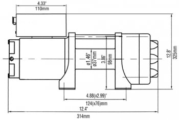 21 269 р. Лебёдка электрическая 2500A lbs 1140 кг Runva Lexus LX600 J310 (2021-2022) (стальной трос)  с доставкой в г. Вологда. Увеличить фотографию 11
