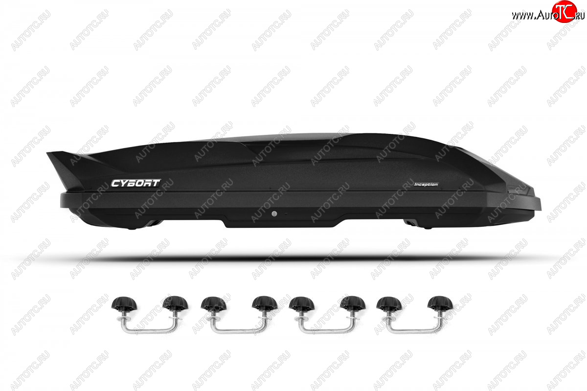 29 949 р. Автобокс CYBORT Inception (210х80х45 см, двусторонний, крепление скоба)   (Black LC)  с доставкой в г. Вологда