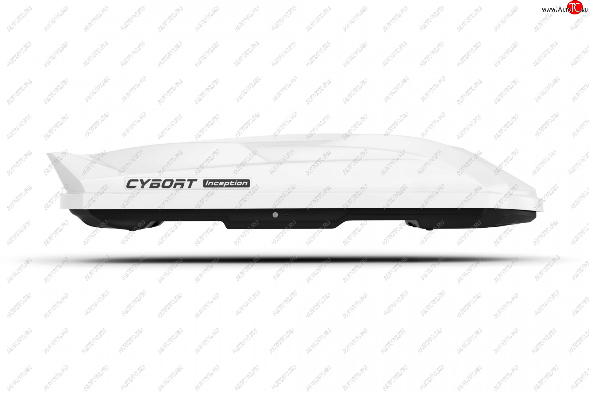 37 999 р. Багажный бокс CYBORT Inception (206x86x40 см, двусторонний, крепление краб) на крышу   (White Glossy)  с доставкой в г. Вологда