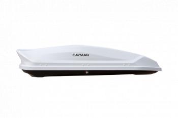 27 699 р. Автобокс CAYMAN (420 л. 196х73х38 см)   (белое тиснение)  с доставкой в г. Вологда. Увеличить фотографию 2