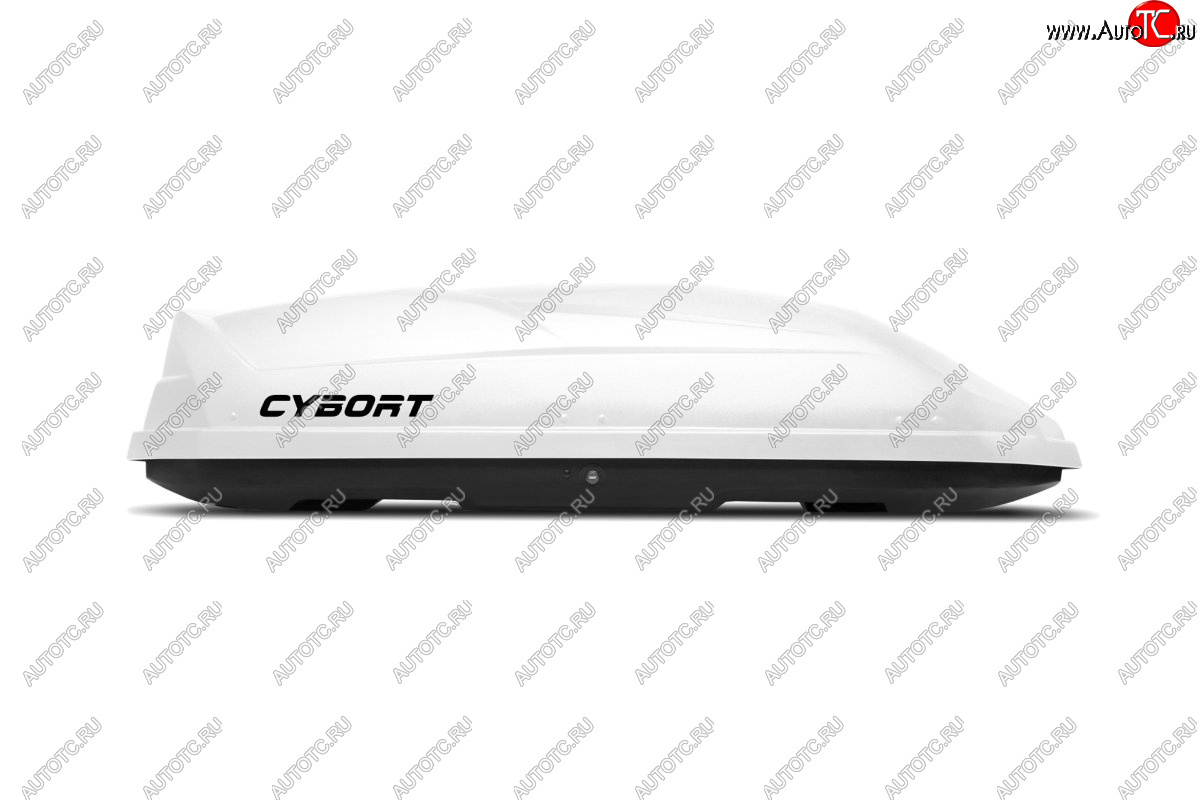 44 799 р. Багажный бокс CYBORT CarNet (460 л/206x86x40 см, двухсторонний, быстросъемные крепления краб) на крышу   (белый металлик)  с доставкой в г. Вологда