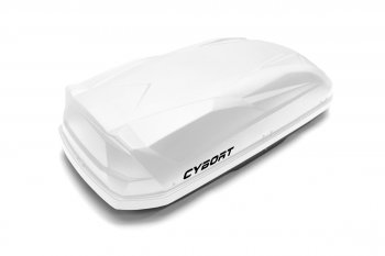 39 799 р. Багажный бокс CYBORT CarNet (460 л/206x86x40 см, двухсторонний, быстросъемные крепления краб) на крышу Lifan 630 (2013-2014) (белый матовый с защитным покрытием Raptor)  с доставкой в г. Вологда. Увеличить фотографию 3