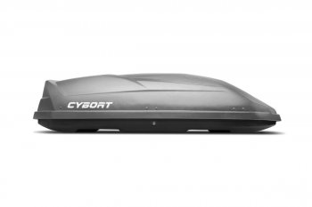 39 799 р. Багажный бокс CYBORT CarNet (460 л, двухсторонний, быстросъемные крепления краб) на крышу   (серый матовый с защитным покрытием Raptor)  с доставкой в г. Вологда. Увеличить фотографию 5