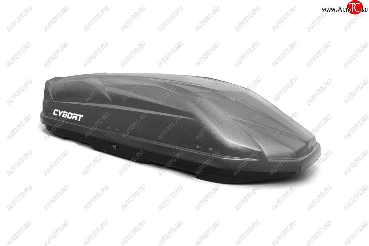 39 799 р. Багажный бокс CYBORT CarNet (460 л, двухсторонний, быстросъемные крепления краб) на крышу   (серый матовый с защитным покрытием Raptor)  с доставкой в г. Вологда