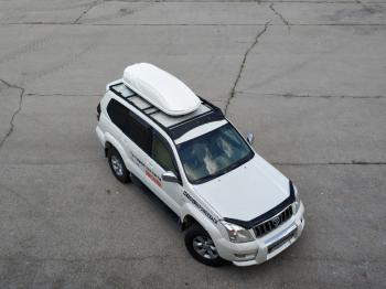 27 599 р. Автобокс LEVEL Касатка (450 л. 190х80х45 см)   (Белый)  с доставкой в г. Вологда. Увеличить фотографию 4