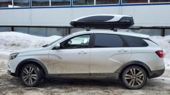 31 999 р. Автобокс LEVEL Касатка (450 л. 190х80х45 см)   (Черно-белый)  с доставкой в г. Вологда. Увеличить фотографию 5