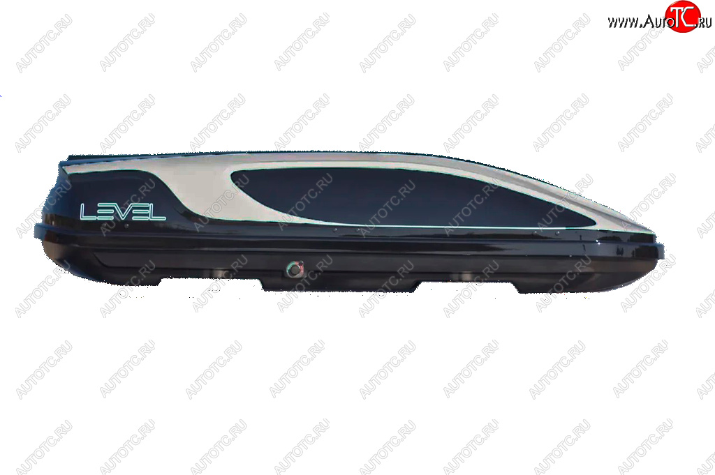 31 999 р. Автобокс LEVEL Касатка (450 л. 190х80х45 см)   (Черно-серый)  с доставкой в г. Вологда