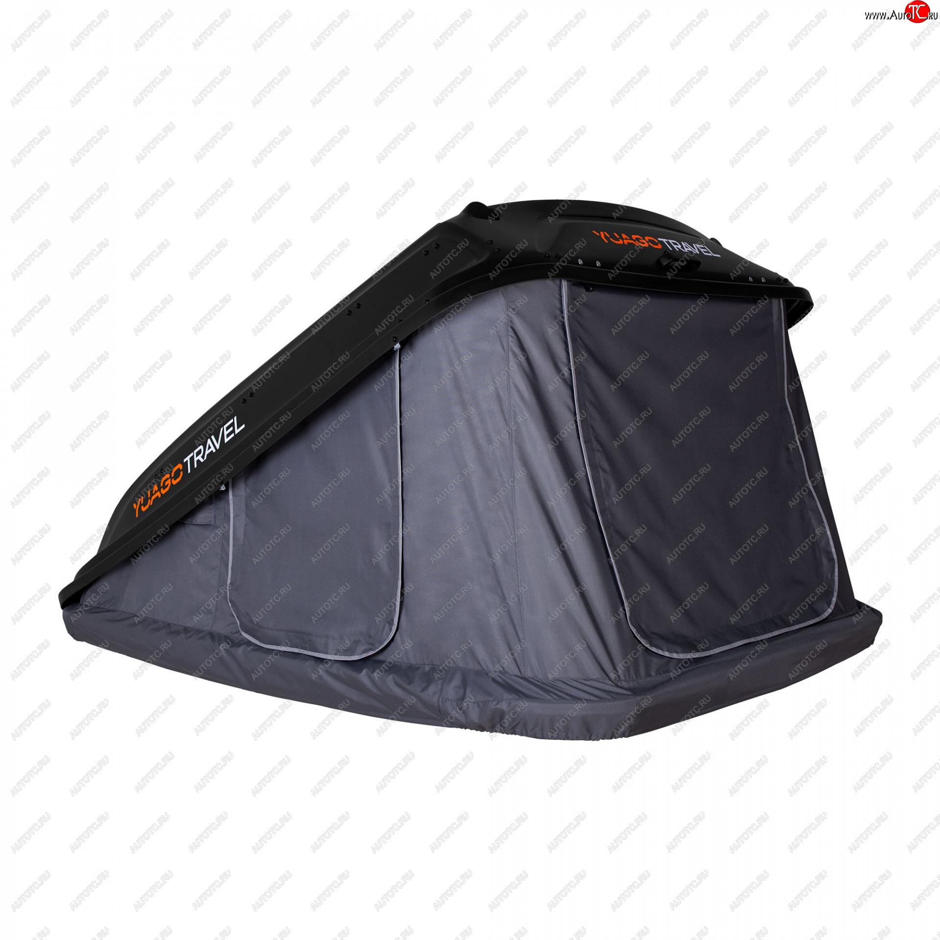 121 999 р. Багажный бокс-палатка Yuago Travel 2.0 (зима, 1000 л/230x160x35 см) на крышу Nissan Teana 2 J32 дорестайлинг (2008-2011) (Черный бокс, тент графит)  с доставкой в г. Вологда