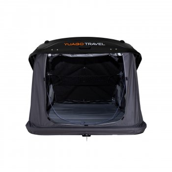 121 999 р. Багажный бокс-палатка Yuago Travel 2.0 (зима, 1000 л/230x160x35 см) на крышу Nissan Teana 2 J32 дорестайлинг (2008-2011) (Черный бокс, тент графит)  с доставкой в г. Вологда. Увеличить фотографию 2