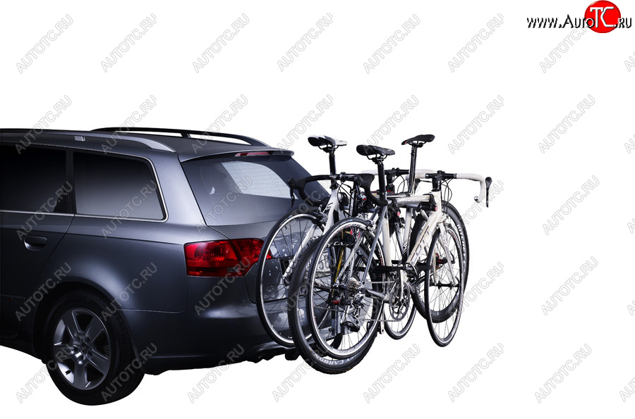 8 549 р. Велобагажник на фаркоп Thule HangOn Ford Escape 1 рестайлинг (2004-2007) (Для 3-х велосипедов)  с доставкой в г. Вологда