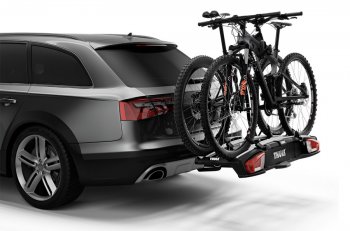 Велобагажник-платформа на фаркоп Thule VeloSpace XT Ford Escape 1 рестайлинг (2004-2007) (Для 2-х велосипедов)