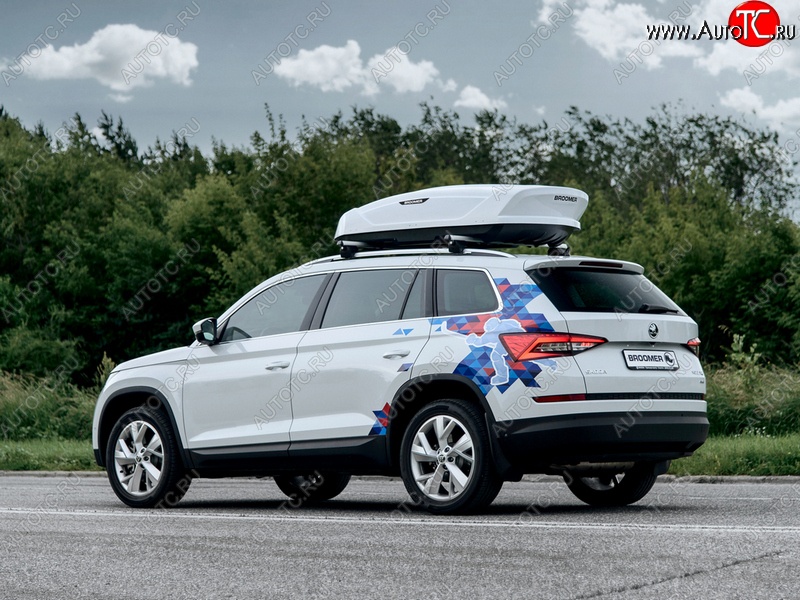 22 749 р. Багажный бокс Broomer Venture (420 л/189x89x40 см) на крышу   (Покрытие: шагрень, Цвет: чёрный)  с доставкой в г. Вологда