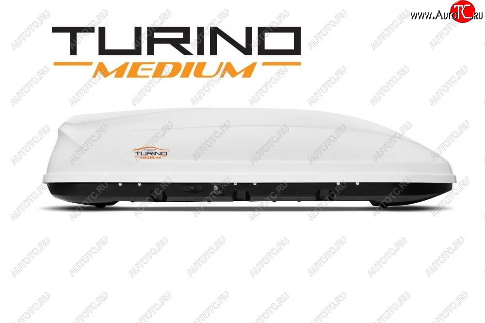 23 309 р. Автобокс PT GROUP (460л., 191х79х46 см, одностороннее открывание) Turino Medium белый Lifan 630 (2013-2014) (Белый)  с доставкой в г. Вологда