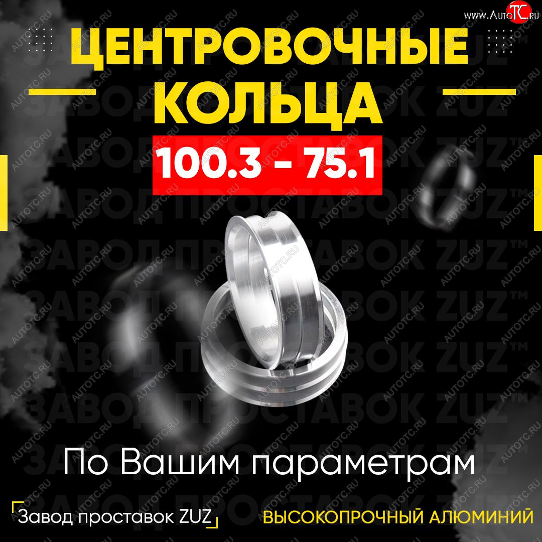 1 849 р. Алюминиевое центровочное кольцо Haval H9 1-ый рестайлинг (2017-2019) (4 шт) ЗУЗ 75.1 x 100.3 Haval H9 1-ый рестайлинг (2017-2019)