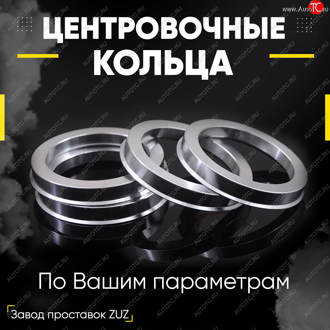 1 199 р. Алюминиевое центровочное кольцо (4 шт) ЗУЗ 67.1 x 73.1    с доставкой в г. Вологда