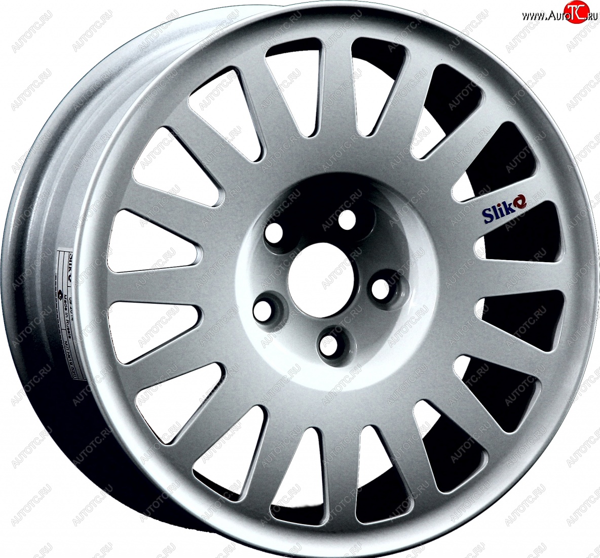 14 199 р. Кованый диск Slik Classic Sport L-1823S 6.5x15 Lifan 630 (2013-2014) 4x100.0xDIA54.1xET45.0 (Серебристый светлый (S16))