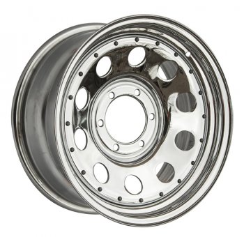 Штампованый диск OFF-ROAD Wheels (стальной усиленный, круг - хром). 8.0 x 17 Toyota 4Runner N120,N130 5 дв. дорестайлинг (1989-1992) 6x139.7xDIA110.0xET0.0