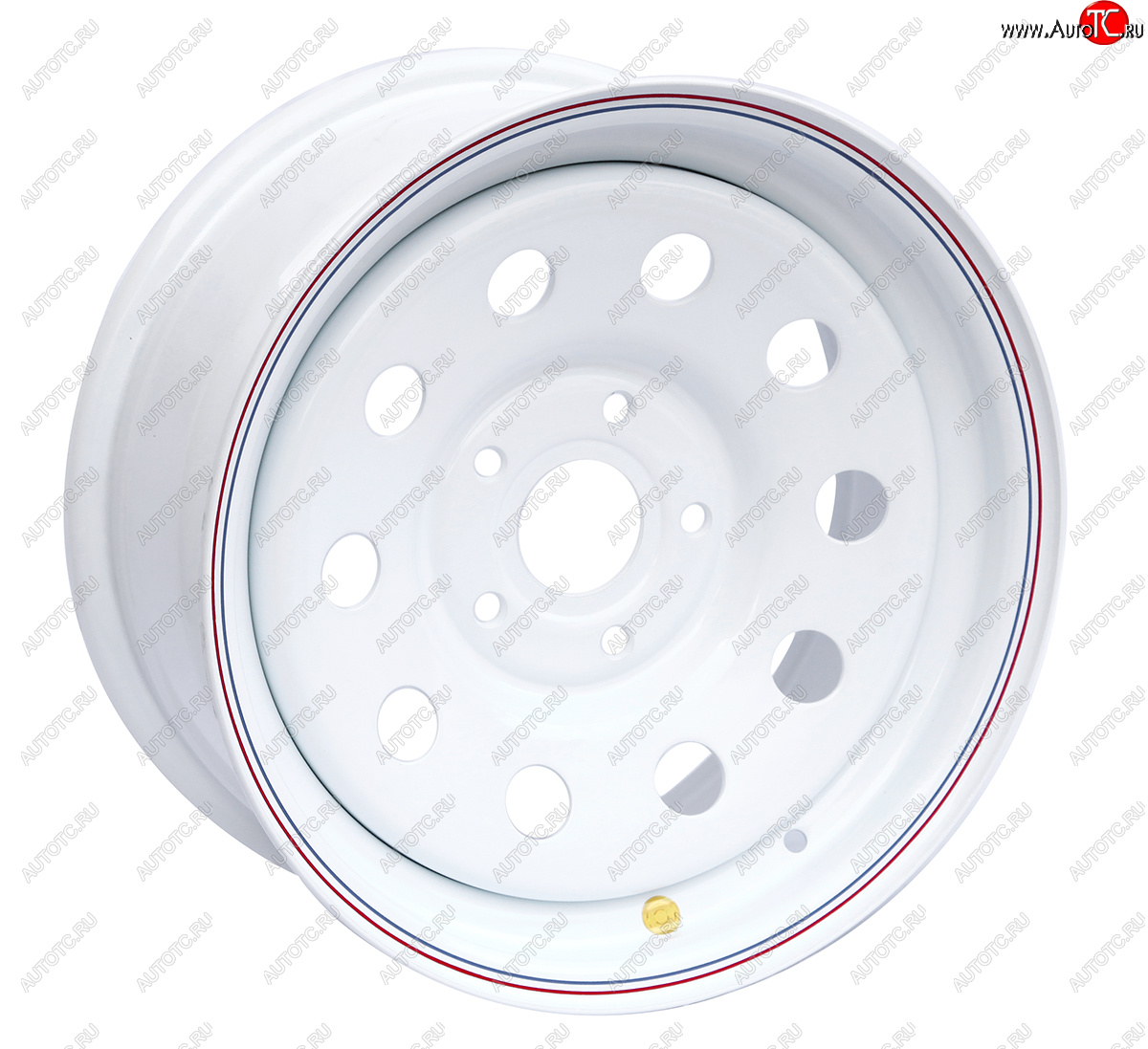 5 699 р. Штампованый диск OFF-ROAD Wheels (усиленный, круг) 7.0x16 BMW 5 серия E60 седан дорестайлинг (2003-2007) 5x120.0xDIA72.6xET20.0 (Цвет: белый)