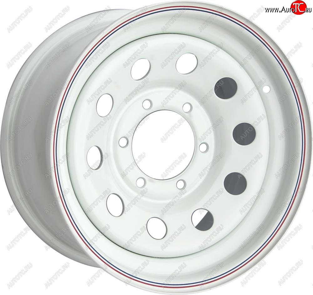 6 249 р. Штампованый диск OFF-ROAD Wheels (стальной усиленный, круг - белый). 7.0 x 16 Toyota Hiace H100 минивэн дорестайлинг (Япония) (1989-1993) 6x139.7xDIA110.0xET30.0 