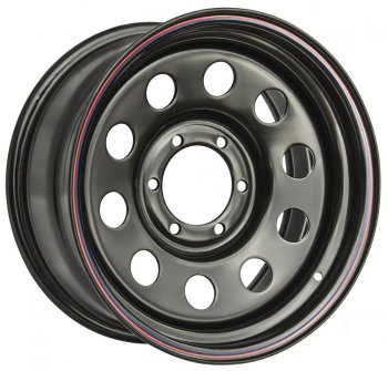 Штампованый диск OFF-ROAD Wheels (стальной усиленный, круг - черный). 7.0 x 17 Toyota Fortuner AN160 дорестайлинг (2015-2020) 6x139.7xDIA110.0xET30.0