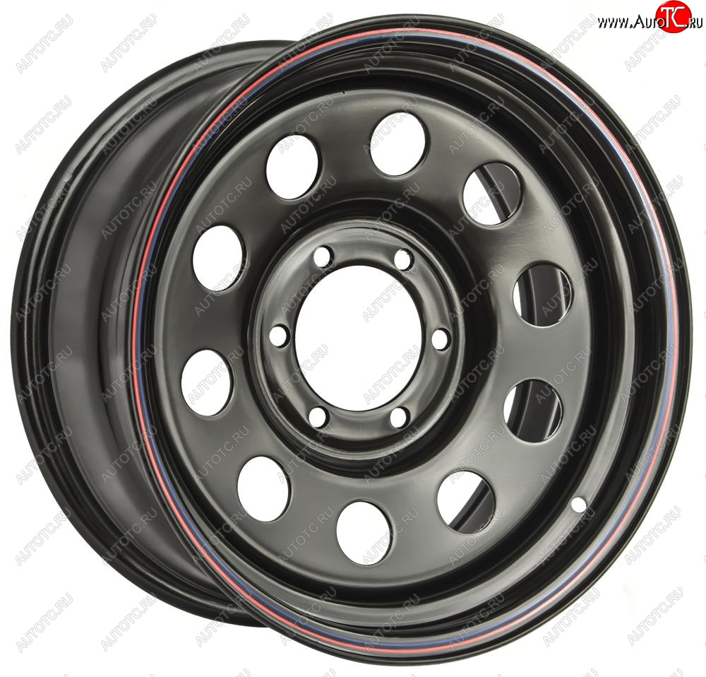 7 649 р. Штампованый диск OFF-ROAD Wheels (стальной усиленный, круг - черный). 7.0 x 17 Toyota Fortuner AN160 дорестайлинг (2015-2020) 6x139.7xDIA110.0xET30.0 