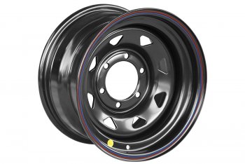 Штампованый диск OFF-ROAD Wheels (стальной усиленный, треугольник мелкий - черный). 8.0 x 15 Toyota 4Runner N120,N130 5 дв. дорестайлинг (1989-1992) 6x139.7xDIA110.0xET0.0