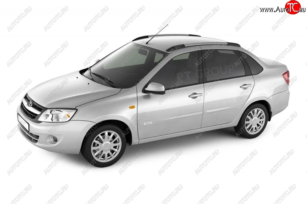 5 849 р. Рейлинги Petroil Tuning Комфорт Лада Калина 1118 седан (2004-2013) (Серебристый муар)  с доставкой в г. Вологда