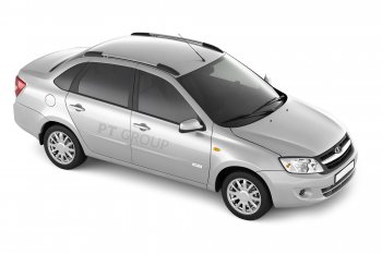 5 849 р. Рейлинги Petroil Tuning Комфорт Лада Калина 1118 седан (2004-2013) (Серебристый муар)  с доставкой в г. Вологда. Увеличить фотографию 3