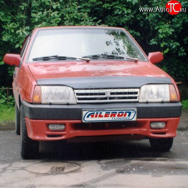 499 р. Накладка на передний бампер Aileron Лада 21099 (1990-2004) (Неокрашенная)  с доставкой в г. Вологда