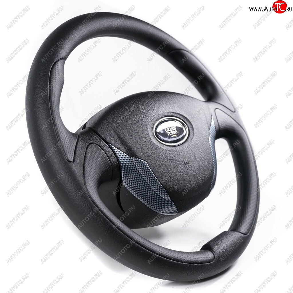 3 389 р. Рулевое колесо Grand Turbo (Ø360 мм) Лада 2111 универсал (1998-2009) (Карбон)  с доставкой в г. Вологда