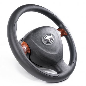3 389 р. Рулевое колесо Pilot Ultra (Ø355 мм) Лада 2114 (2001-2014) (Дерево)  с доставкой в г. Вологда. Увеличить фотографию 2