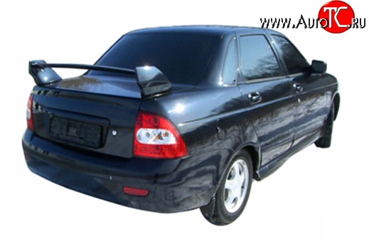 2 799 р. Спойлер Стелс Лада 2110 седан (1995-2007) (Крепление на сверление, Неокрашенный)  с доставкой в г. Вологда