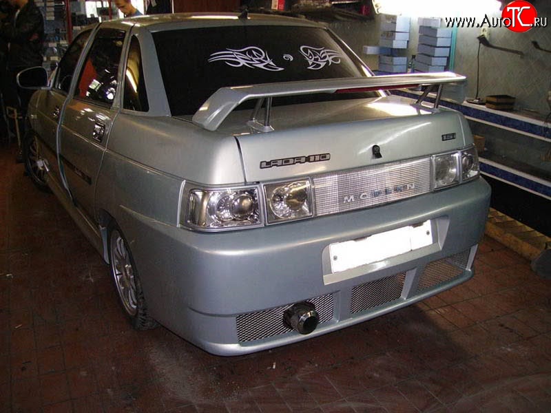 7 699 р. Задний бампер Е-4  Лада 2110 (1995-2007) седан (Неокрашенный)  с доставкой в г. Вологда
