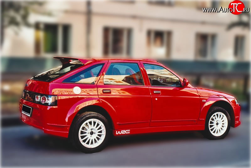 6 999 р. Задний бампер WRC Evo Лада 2112 хэтчбек (1999-2008) (Неокрашенный)  с доставкой в г. Вологда