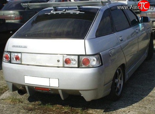 6 199 р. Задний бампер RS Лада 2112 хэтчбек (1999-2008) (Неокрашенный)  с доставкой в г. Вологда