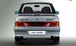 3 289 р. Задний бампер Стандартный Лада 2115 (1997-2012) (НОкрашенный (пласт.балка))  с доставкой в г. Вологда. Увеличить фотографию 2
