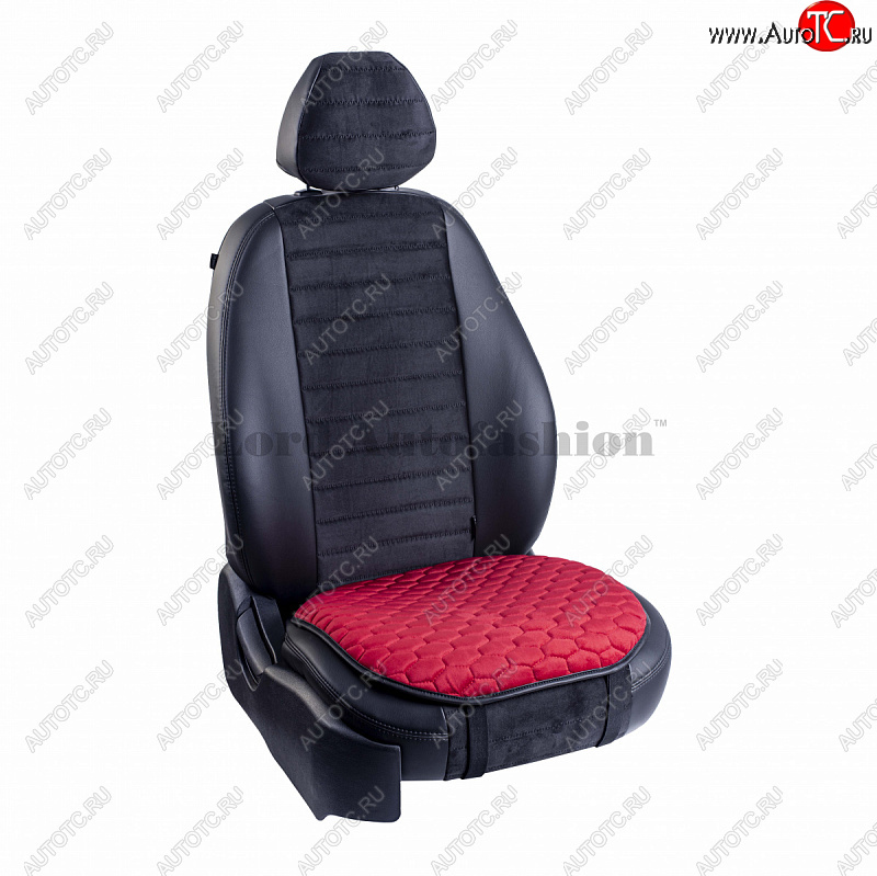 1 029 р. Подушка для сиденья универсальная Lord Autofashion Комфорт+ (велюр) SOUEAST DX8S (2022-2025) (Красный)  с доставкой в г. Вологда