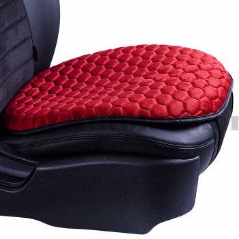 1 029 р. Подушка для сиденья универсальная Lord Autofashion Комфорт+ (велюр) SOUEAST DX8S (2022-2025) (Красный)  с доставкой в г. Вологда. Увеличить фотографию 2