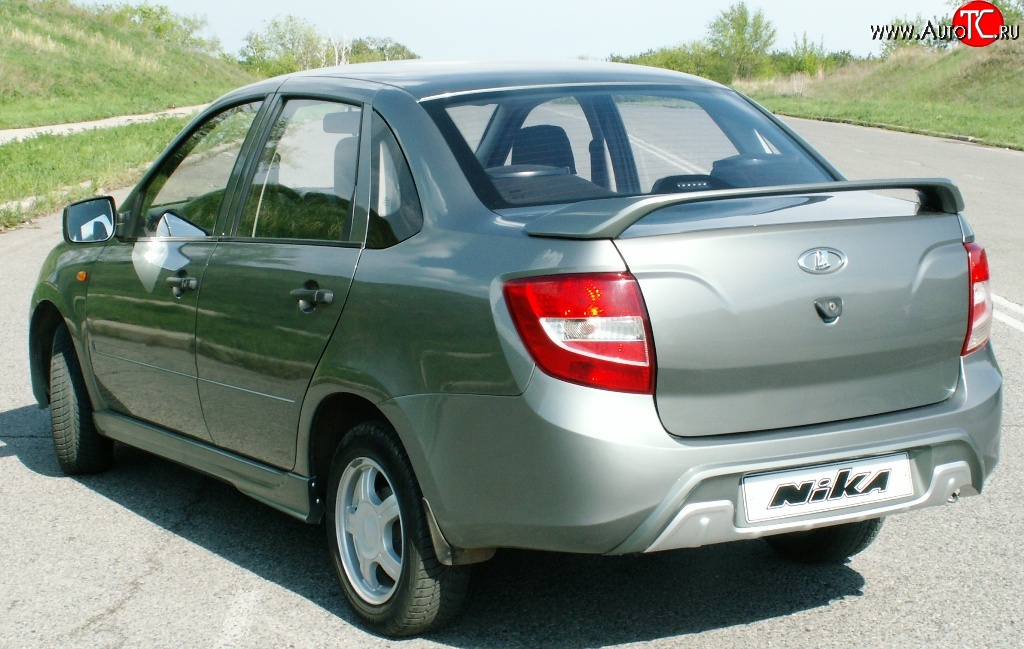 2 799 р. Диффузор заднего бампера Nika-Sport Лада Гранта 2190 седан  дорестайлинг (2011-2017) (Неокрашенный)  с доставкой в г. Вологда