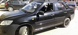 3 899 р. Пороги накладки Кураж v2 Лада Калина 2192 хэтчбек (2013-2018) (Неокрашенные)  с доставкой в г. Вологда. Увеличить фотографию 4