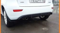 2 329 р. Диффузор заднего бампера Ралли-Спорт Лада Калина 2192 хэтчбек (2013-2018) (Цвет: Калина)  с доставкой в г. Вологда. Увеличить фотографию 2