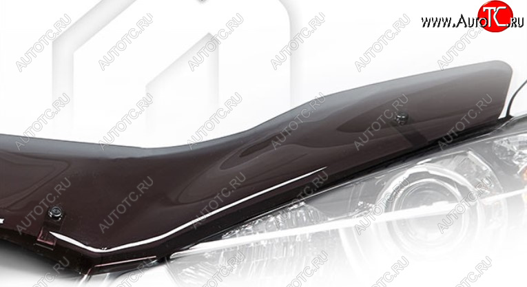 1 899 р. Дефлектор капота CA-Plastic  Лада Нива Трэвел (2021-2025) (212300-80) (Classic полупрозрачный, Без надписи)  с доставкой в г. Вологда