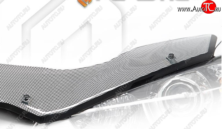 2 159 р. Дефлектор капота CA-Plastic  Лада Нива Трэвел (2021-2025) (212300-80) (Шелкография черная)  с доставкой в г. Вологда