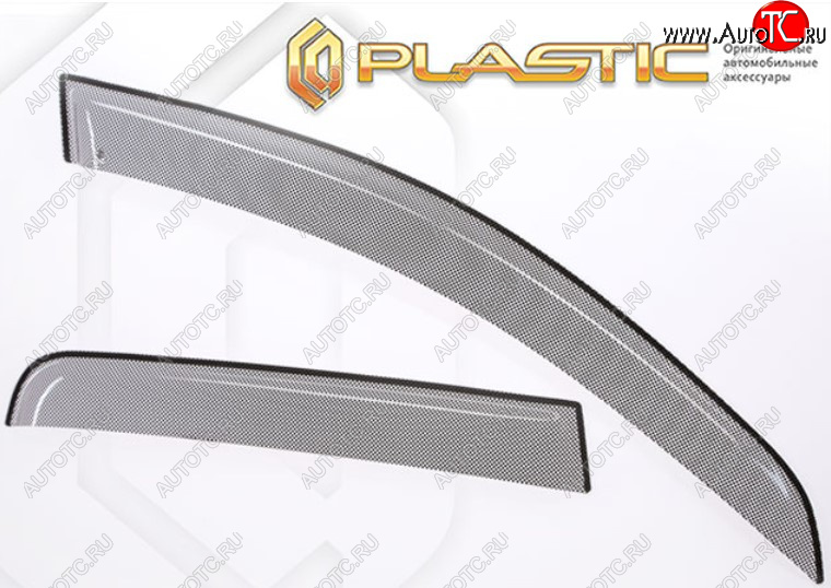 2 159 р. Дефлектора окон CA-Plastic  Лада Нива Трэвел (2021-2025) (212300-80) (Шелкография черная, Без хром молдинга)  с доставкой в г. Вологда