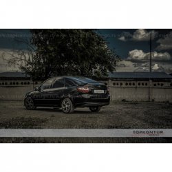 2 999 р. Спойлер GL1 Лада Гранта FL 2191 лифтбек (2018-2025) (Неокрашенный)  с доставкой в г. Вологда. Увеличить фотографию 2