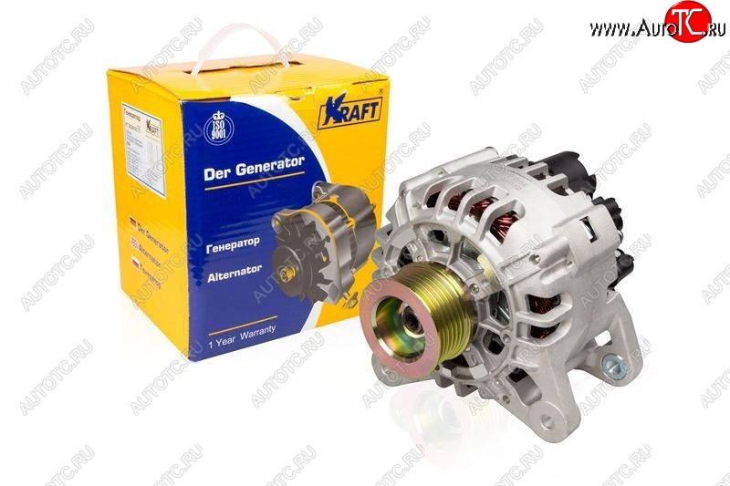 8 999 р. Генератор (100A) (1.6 8v) KRAFT Лада Ларгус рестайлинг R90 (2021-2025)  с доставкой в г. Вологда