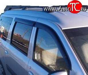 999 р. Комплект дефлекторов окон (ветровиков) 4 шт. Russtal Лада Ларгус дорестайлинг R90 (2012-2021)  с доставкой в г. Вологда