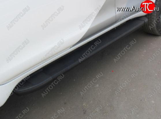 11 969 р. Порожки для ног Arbori Optima Black Лада Ларгус дорестайлинг R90 (2012-2021)  с доставкой в г. Вологда